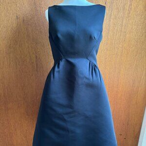 Kate Spade NY Black Midi Dress Size 6 Boatneck Cocktail Nice Condition Sleeveles
